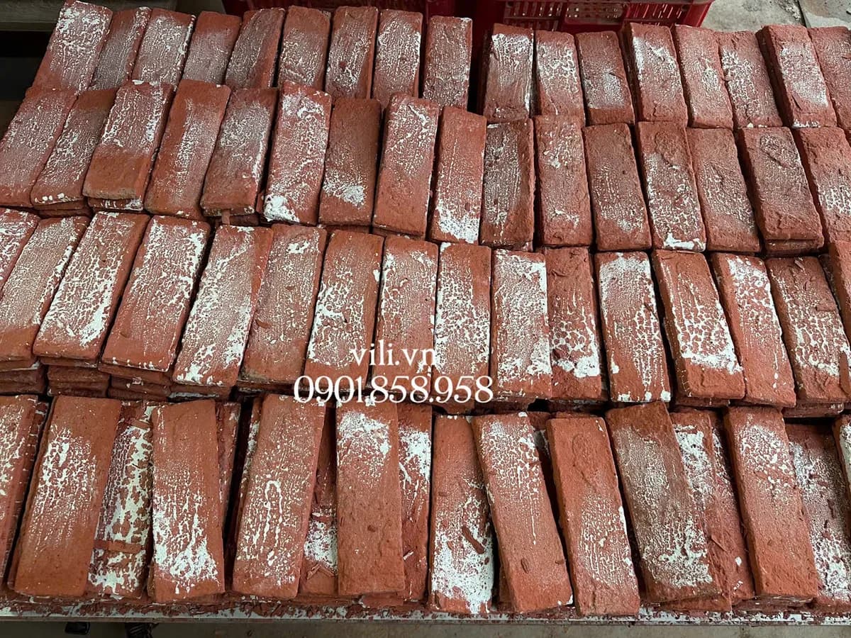 Gạch Giả Cổ GC619D 6x19x1cm đỏ champa