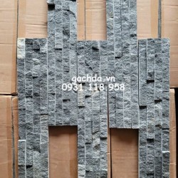 Đá ghép đen ánh kim 10x50 cm ốp trang trí
