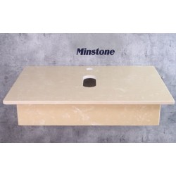 Bàn đá lavabo Minstone M103 50x70 Vàng đậm