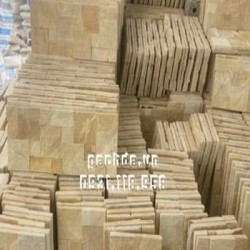 Đá ghép Ca rô vàng 20x50 ốp trang trí