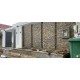 Đá chẻ ghép vàng 10x50 cm ốp trang trí