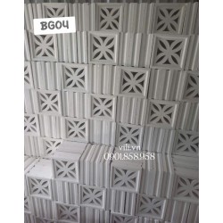 Gạch bông gió xi măng BG04 trắng