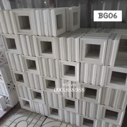 Gạch bông gió xi măng BG06 trắng
