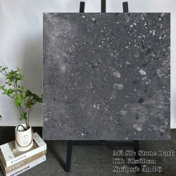 Gạch lát nền terrazzo Ấn Độ 60X60 Stone Dark đá mờ nhám