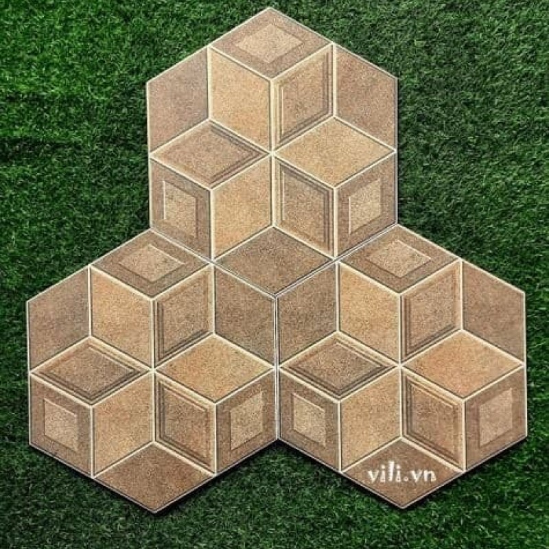 Gạch lát sân lục giác 6x25x50 Dacera DAS4505