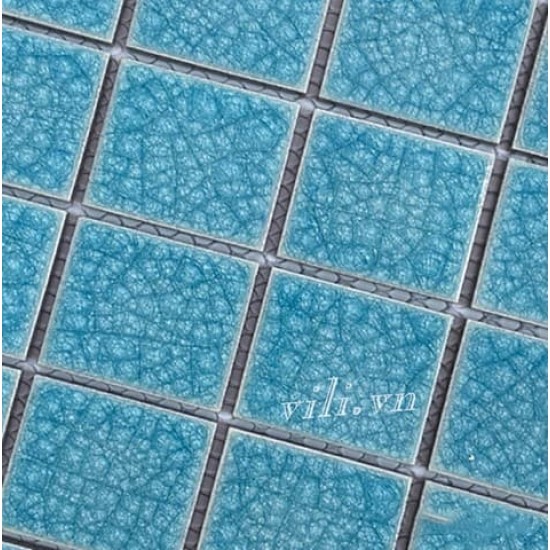 Gạch trang trí mosaic men rạn đơn sắc MHG 915