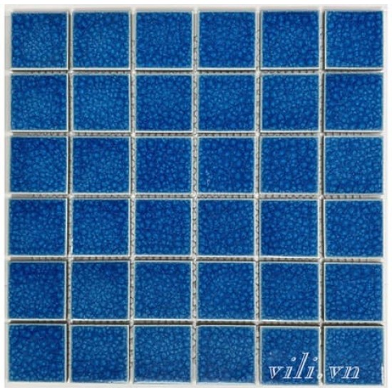 Gạch trang trí mosaic men rạn đơn sắc MHG 918