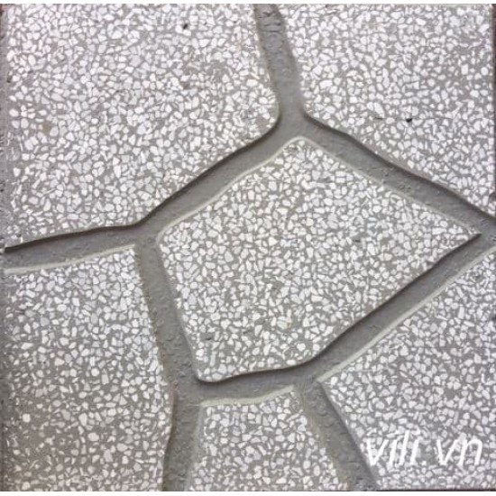 Gạch Lát Vỉa Hè 40x40 Terrazzo Giả Đá Xám