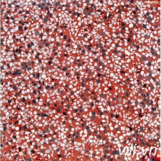 Gạch Vỉa Hè 40x40 Terrazzo Trơn Đỏ