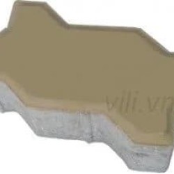 Gạch Vỉa Hè Terrazzo Con Sâu Vàng