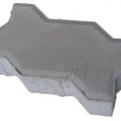 Gạch Vỉa Hè Terrazzo Con Sâu Xám Nhám