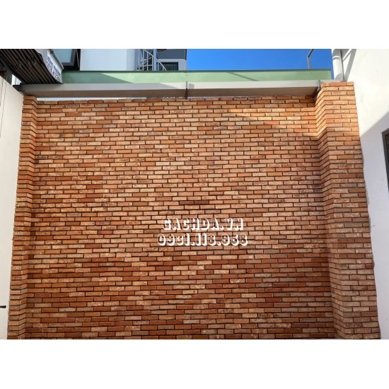 Gạch cổ ruột ốp tường 5x20-21 cm ốp trang trí - 2 mặt ruột