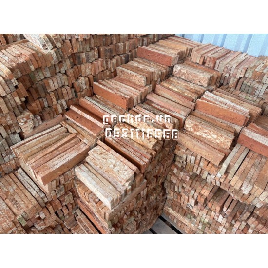 Gạch cổ ruột ốp tường 5x20-21 cm ốp trang trí - 2 mặt ruột