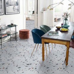 Gạch lát nền terrazzo Ấn Độ 60X60 Dove đá mờ nhám