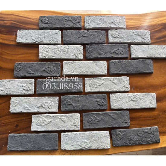 Gạch Giả Cổ 6x19 cm Mix 2 Màu