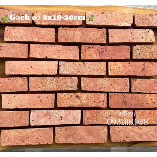 Gạch cổ bìa ốp tường 6x19-20 cm ốp trang trí