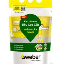 Keo chà ron Webercolor Power PO111S siêu trắng - Dùng cho khu vực ẩm ướt
