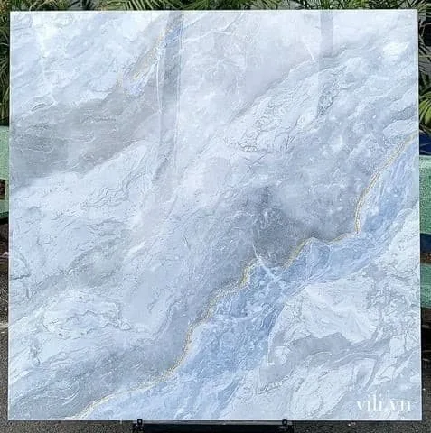 Gạch porcelain khổ 100x100cm bóng kiếng vân marble — mã CMC P1002